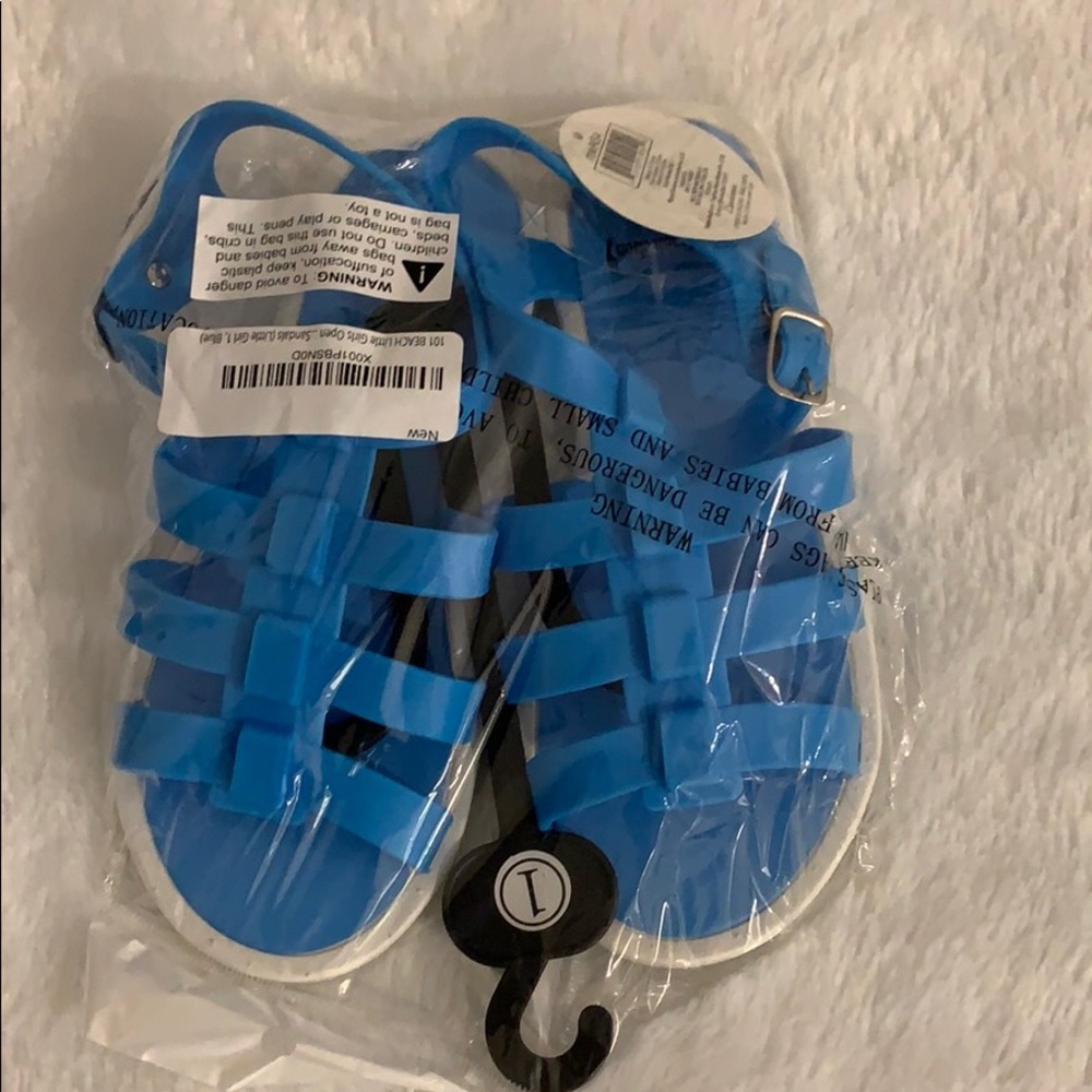 Jelly blue girls sandals